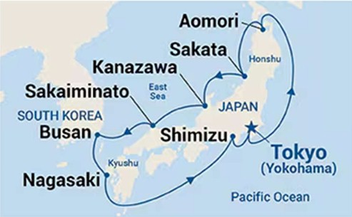 Our cruise itinerary