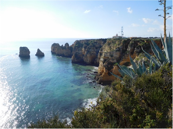 The coastline is spectacular - Keith enjoyed the coastal walks.
